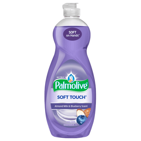 - (2 Pack) Palmolive Ultra Soft Touch Liquid Dish Soap, Almond Milk and Blueberry - 32.5 fluid ounce