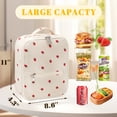 thumbnail image 4 of Bolsa Térmica Dark Swan de Pana con Fresas para Mujer Reutilizable, 4 of 7