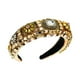 thumbnail image 5 of Diadema de piedra de cristal de estilo , aro para el pelo para boda, accesorio para el cabello nupcial Marrón Zulema banda de pelo de las mujeres, 5 of 7