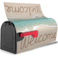 thumbnail image 2 of Sea Beach Mailbox Cover Magnetic Summer Theme Welcome Waterproof Mail Wraps Post Letter Box Covers for Outdoor Garden Use 25.5x21 in, 2 of 6