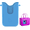Blue, variant on 2PCS Silicone Phone Holder for Bogg Bags, Compatible Phone Case Attachment, Beach Tote Bag Accessory – Ideal Holder for Bogg & Similar Beach Bags (Transparent)