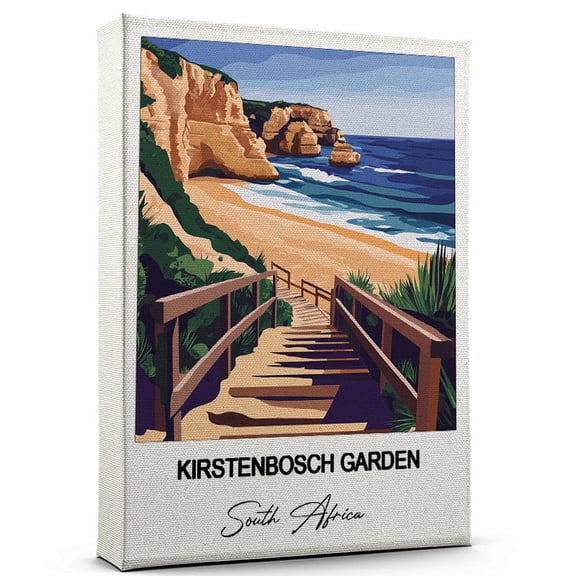 Kirstenbosch Garden Travel Canvas Wall Art – Beautiful Travel Decor for Bedroom, Office South Africa Canvas Print – Serene and Scenic Wall Decor Gift for Travel Lovers
