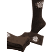 thumbnail image 2 of Snowflake Pattern Soft Acrylic Crew Women's Socks W7111S (Assorted - Black/Brown/Pink, Fits Shoe Size 4-10, Socks Size 9-11), 2 of 7