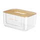 thumbnail image 3 of Cubierta de caja de pañuelos, caja dispensadora de pañuelos faciales, soporte para caja de servilletas faciales, dispensador de sábanas para secadora Claro BLESIY servilletero, 3 of 8