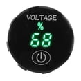 thumbnail image 1 of Voltímetro LED, voltímetro LED de CC de 12 V a 24 V, voltímetro para automóvil, medidor de voltaje de primera calidad, 1 of 9