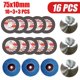thumbnail image 4 of 16pcs 75x10mm Angle Grinding Wheel Set Wood Metal Cutting Discs HSS Carbide Polishing Discs Compatible with 12V, 4 of 5