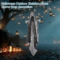 thumbnail image 5 of Halloween Hanging Ghost Decoration Flowing Robe Shackled Skeleton Prop Outdoor Yard Decor Scary Haunted House Party Ornament Spooky Lawn Grim Festival Display , D, 5 of 6