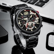Curren Fashion Quartz Watches Men Casual Sport Wristwatch With Stainless Steel Chronograph Dial Clock With Luminous - Quartz Wristwatches