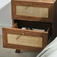 thumbnail image 6 of Modway Soma 2-Drawer Rattan MDF and Particleboard Nightstand in Walnut, 6 of 7