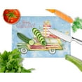 thumbnail image 2 of Merry Christmas Red Dachshund Glass Cutting Board Large, 2 of 2