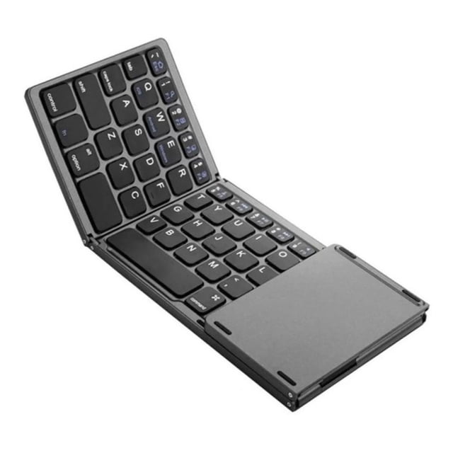 Teclado Inalambrico Bt Ele-Gate Plegable Portatil Ultra Delgado Color Negro TC.15
