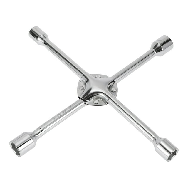 Llave de vaso de tipo cruz Unique Bargains para automóvil, motocicleta, dirtbike, acero de cromo vanadio 350x355mm 1 pieza hexagonal 17mm 19mm 22mm 24mm