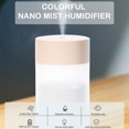 thumbnail image 3 of 260ml/9oz Colorful Mist Humidifier with 10PCs Refill Cotton Swabs Wicks Replacement Aroma Aromatherapy Diffuser Seven Mood Lights Protective Auto-Off for Desktop Bedroom Home Office Baby Room, 3 of 8