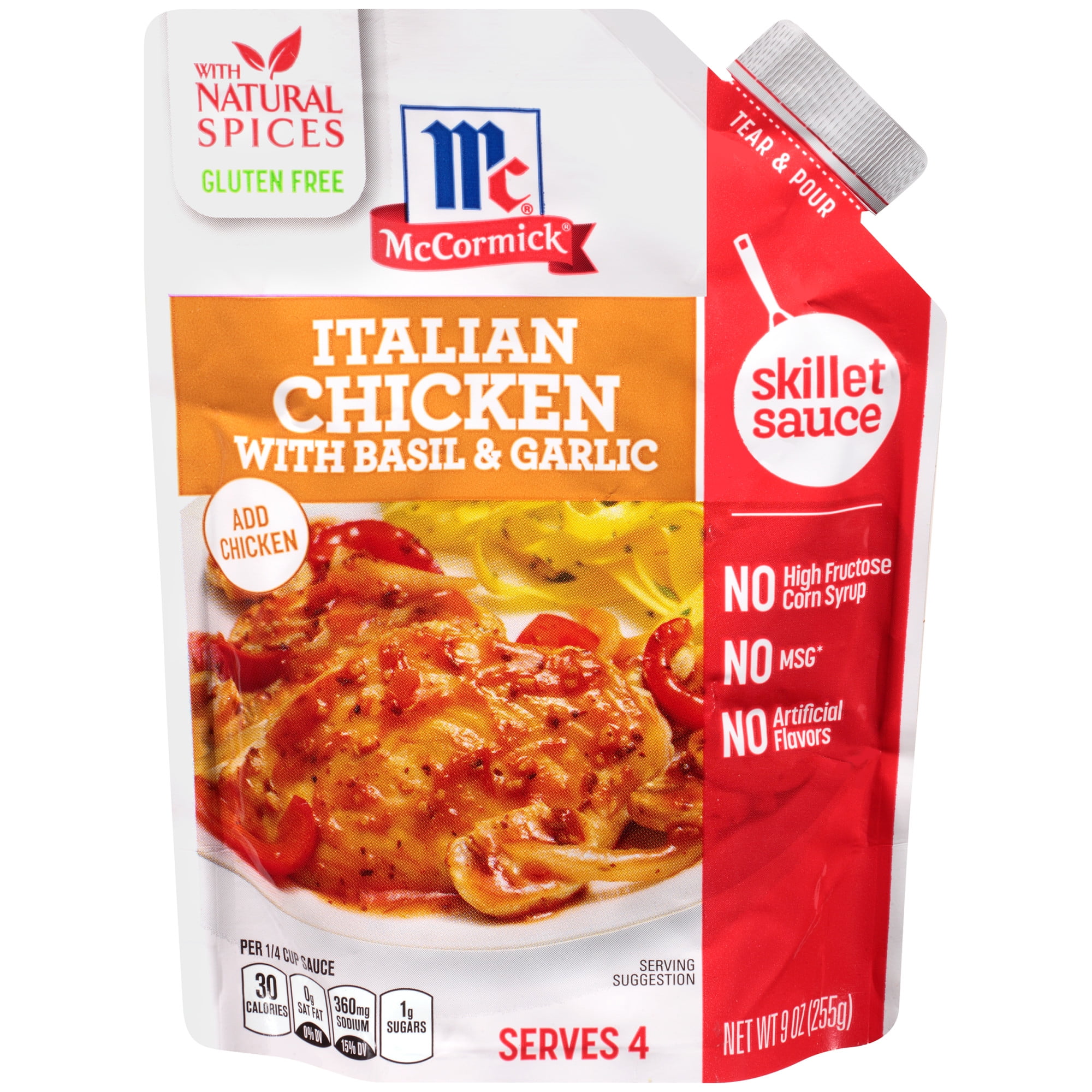 McCormick Gluten Free Italian Chicken with Basil & Garlic Skillet Sauce