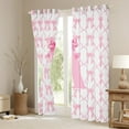 thumbnail image 3 of jejeloiu Letter A Monogrammed Black Out Curtains,Cartoon Bow Tie Curtains Pack of 2 (42x63 Each),Pink Bowtie Ribbon Bedroom Curtains For Girls,Microfiber Room Decorative, 3 of 6