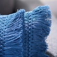 thumbnail image 3 of SAFAVIEH Grema Solid Pillow, 12" x 20", Navy Blue, 3 of 5