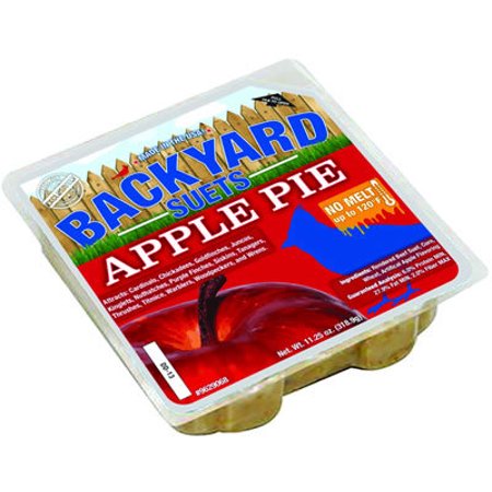 Backyard Seeds Apple Pie No Melt Suet Cake 12 Pack