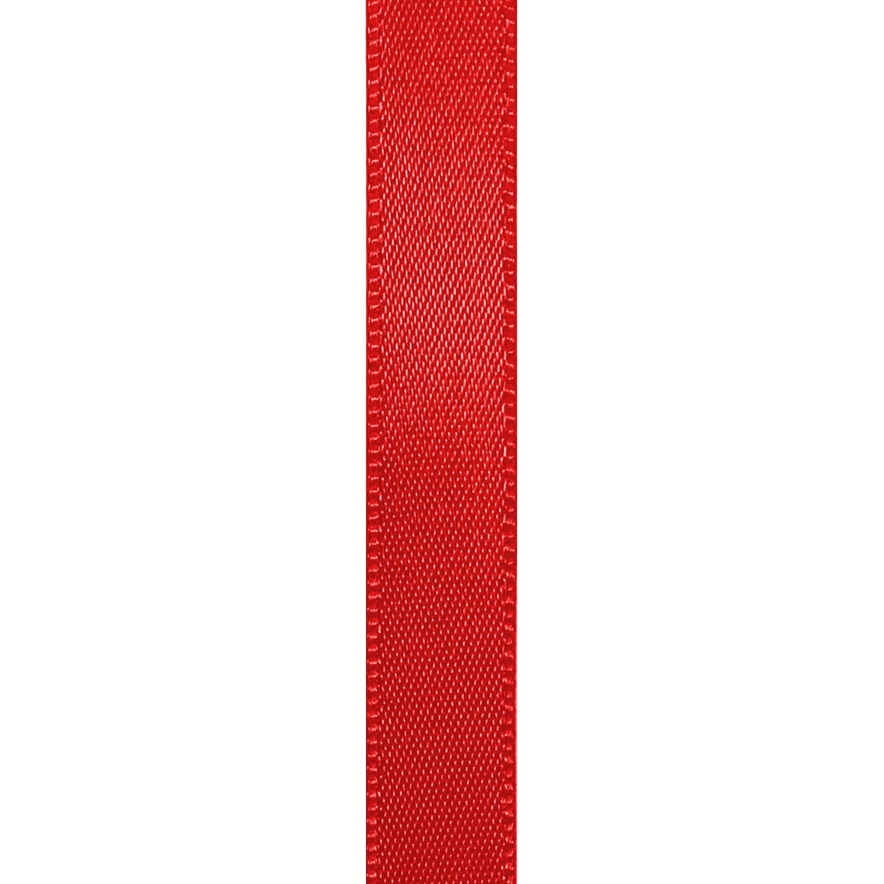 Red Solid Double Faced Satin Ribbon for Crafts, 3/8" x 100 Yards by Gwen Studios