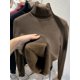 thumbnail image 4 of Suéter de cuello alto para mujer, Jersey de punto elegante, grueso, forrado de terciopelo, cálido, Tops delgados, Jersey de punto, nuevo, Invierno, 4 of 4