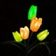 thumbnail image 5 of GOOHOCHY Lámpara solar de césped Lámpara de tulipán de tulipán de jardín Luz de paisaje Adorno de luz al aire libre, 5 of 7