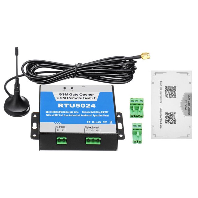 GSM Door Gate Opener Remote On/Off Switch Free Call SMS Command Support 850/900/1800/1900MHz