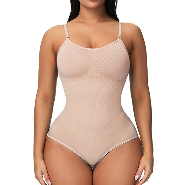 Women's Shapewear Bodysuit Sculpting Body Shaper Tummy Control Seamless  Plus Size Butt Lifting Shaper Sleeveless Bodysuits