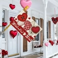 thumbnail image 3 of Welcome Valentines Day Romantic Love Hearts House Flag Big Large Burlap 28X40 Inch Vertical Double Sided Outside Yard Holiday Outdoor Farmhouse Decoration, 3 of 5