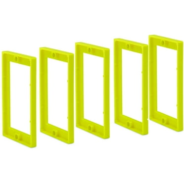 ReceptXtenders Receptacle Outlet Box Extender, Electrical Outlet Extender for Electrical Box and Electrical Outlet Switches, UL Listed – 1/4" Single Gang 5-Pack