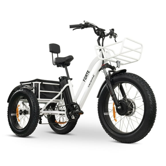GOBIKE Forte Electric Bike, Electric Tricycle for Adults, Motor Ebikes, 3 Wheel Bicicleta Electrica para Adultos, 18AH+18AH Up to 144 Miles Per Charge