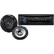 Kenwood Receiver with 6.5" 2Way Speakers and Optional Accessories Bundle