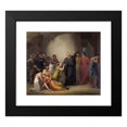 thumbnail image 2 of Jan Willem Pieneman 14x12 Black Modern Framed Museum Art Print Titled - The Voluntary Sacrifice of Reverend Hambroeck on Taiwan, 1662 (1810), 2 of 5