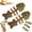 2 PCS, variant on Catnip and Silvervine Chew,Natural Fishbone Teeth Cleaning Stick,Durable Wooden Feline Tooth Care Tool for Cats