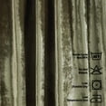 thumbnail image 4 of 3S Brother's Olive Green Extra Long Shiny Velvet Curtains Luxury Colors Light Blocking Hang Back Tab & Rod Pocket 1 Panel Curtain 5-30 Ft Home Décor Custom Made Drapes -Made in Turkey(52"W X 132"L), 4 of 6
