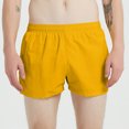 thumbnail image 4 of Aayomet Swimming Trunks for Men Solid Color Quick Drying Pant Plus Size Lace Up Seaside Holiday Shorts Beach Pants (Yellow, S), 4 of 5