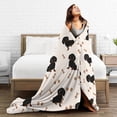 thumbnail image 5 of Dachshund Blanket Cute Soft Cozy Dachshund Fleece Blanket Warm Fuzzy Weiner Dog Paw Throw Blanket Dachshund Gifts Stuff for Women Kids Bed 40"X50", 5 of 6