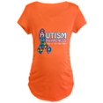 thumbnail image 1 of CafePress - Autism Awareness Maternity Dark T Shirt - Maternity Dark T-Shirt, 1 of 1