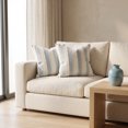 thumbnail image 5 of Unique Bargains 2Pcs Textured Frayed Striped Throw Pillow Covers Light Blue 18"x18", 5 of 6