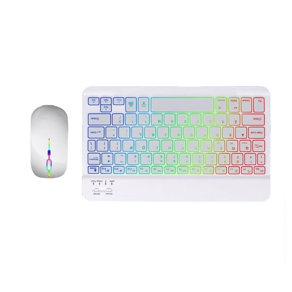 Tablet Keyboard,Bluetooth Keyboard Mouse Thin Keyboard Mouse Combo Bluetooth Keyboard Mouse Smart Functionality