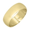 thumbnail image 3 of SZUL Women's 6mm Domed Wedding Band in 10K Yellow Gold, 3 of 8