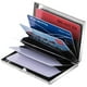 thumbnail image 3 of Inoxidable - Tarjetero con compartimento - Protege RFID - cartera metal-azul- brillar Electrónica, 3 of 5