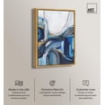 thumbnail image 3 of Art Remedy Blue Paintings Canvas, 24" x 36", Gold Frame, Mixture of Feelings, 3 of 7