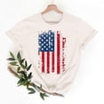 thumbnail image 2 of Goodtrade8 Womens Short Sleeve Shirts Summer Casual Pullover USA Years Anniversary Red White and Blue Fourth of July Patriotic Crew Neck Graphic Shirts for Women Independence Day, 2 of 8