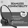 thumbnail image 3 of Polycom Wireless Headset IP 430 450 550 560 650 670 and VVX 300 310 400 410 500 600 1500, 3 of 8