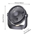 thumbnail image 2 of SIfdSeng Get it Fast Portable Fan Quiet Rechargeable USB Air Circulator with Settings and 360° Rotation for and Bedroom, 2 of 6