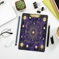 thumbnail image 7 of 12.5" x 9" Acrylic Clipboard with Silver Metal Clip Office and Classroom Essential Gold Celestial Pattern, 7 of 7