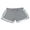 Gray White, variant on EFINNY Womens Workout Shorts Running Track shorts, Elastic Waist Splicing Fitness Sports Gym Yoga Shorts,Summer athletic shorts for women Lounge Short Pants Lightweight Active Workout Shorts,S-4XL
