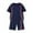 Dark Blue, variant on Odeerbi 3-14 Years Kids Boys Summer Athletics Outfits Quick Drying Sports Running Tops Shorts Set Short Sleeve Round Neck Shorts Suit Kids Boys Clothes