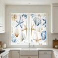 thumbnail image 5 of Beautynvta 2 Pack Coastal Theme Printed Kitchen Curtains, Rod Pocket Light Filtering Short Window Drapes, Small Curtain Panels for Kitchen Bathroom Home Decor, 5 of 7