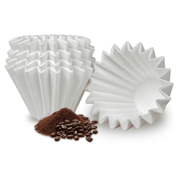 1-2 Cup Coffee Filters, 100 Count Unbleached Basket Coffee Filter Paper for Miniature Mr Coffee, Small Coffee Maker, Single Serve Coffee Pot, Pour Over Coffee Kit