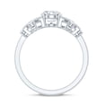 thumbnail image 2 of Nature Inspired Lab Diamond Engagement Ring - EF-VS Quality Certified - 1 Carat - with Jewelry Box, 14K White Gold, US 10.00, 2 of 8